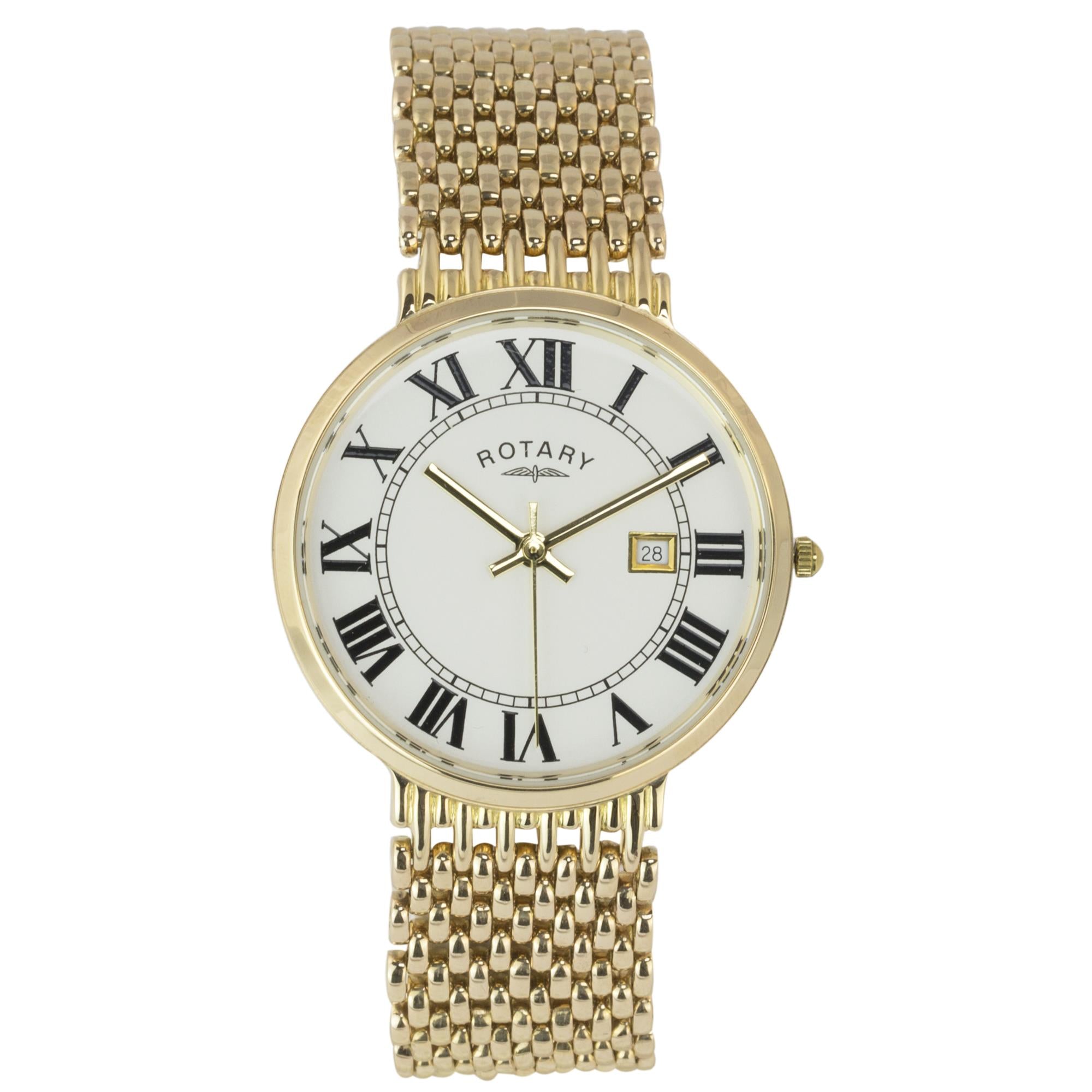 9ct gold rotary clearance watch