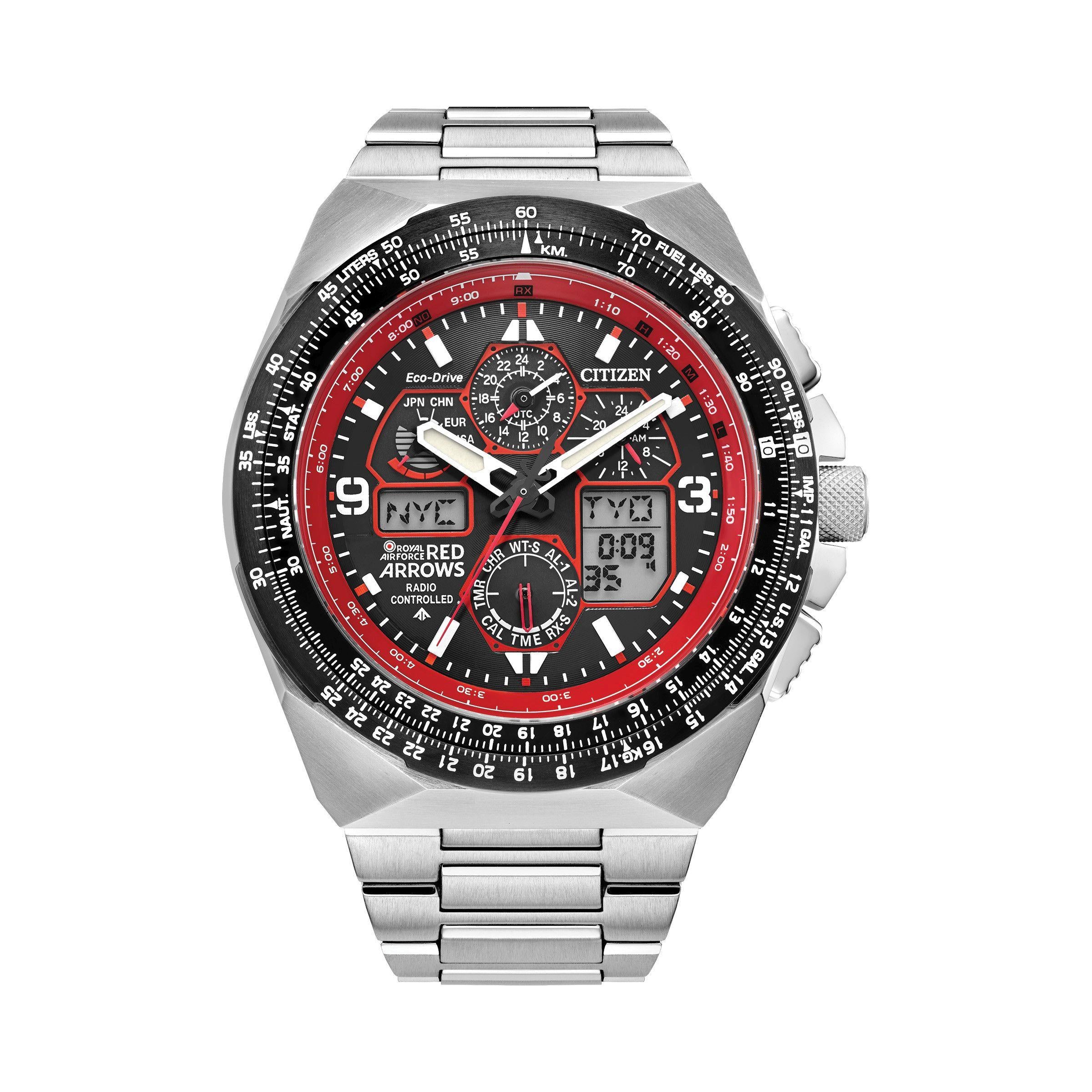 Citizen red shop arrows titanium