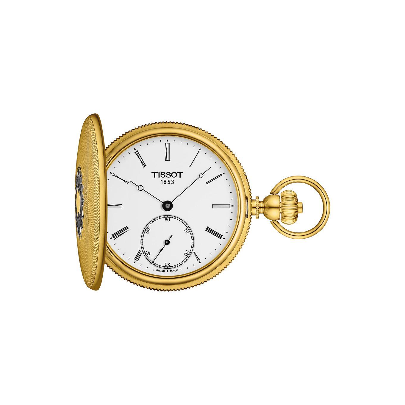 Tissot Full Hunter Pocket Watch Gold Plated