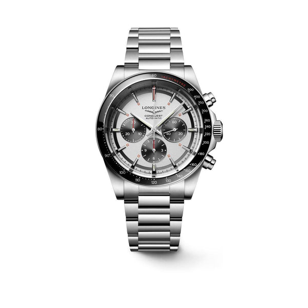 Conquest Chronograph Steel Bracelet 41mm