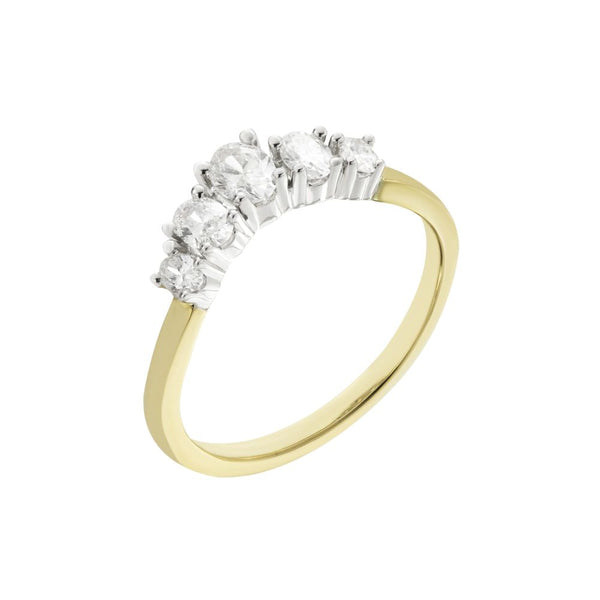 18ct Yellow & White Gold Diamond Eternity Ring