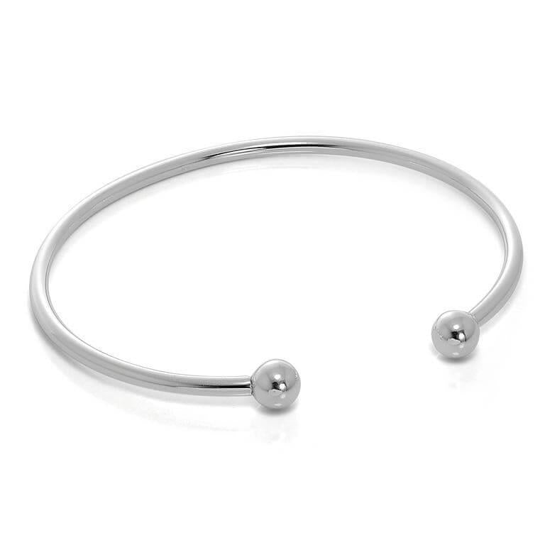 Silver Gents 3mm Torque Bangle