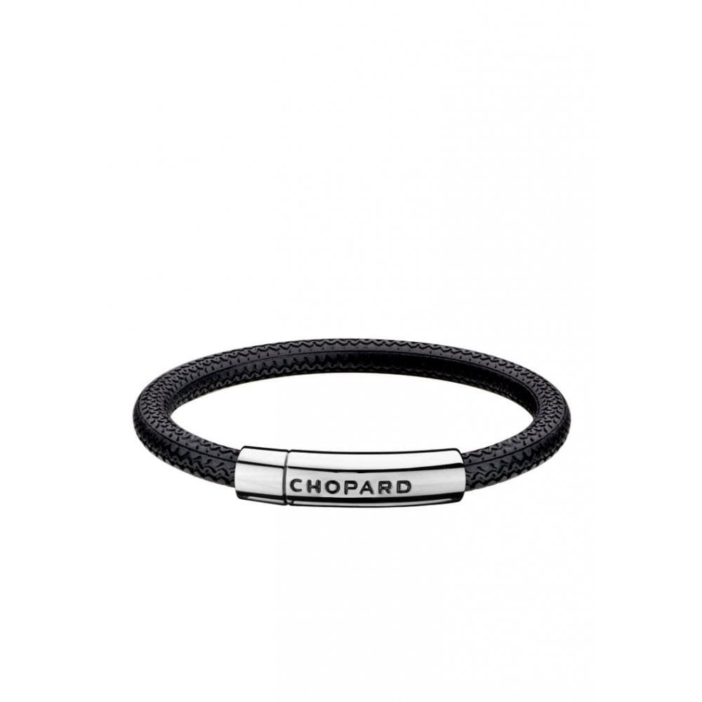 Mille Miglia Black Rubber Dunlop Tyre Profile Bracelet