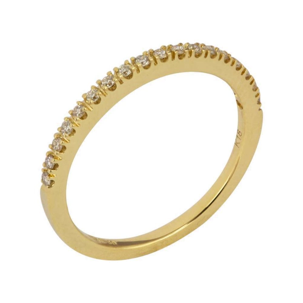 18ct Yellow Gold Diamond Wedding Ring, 0.35ct