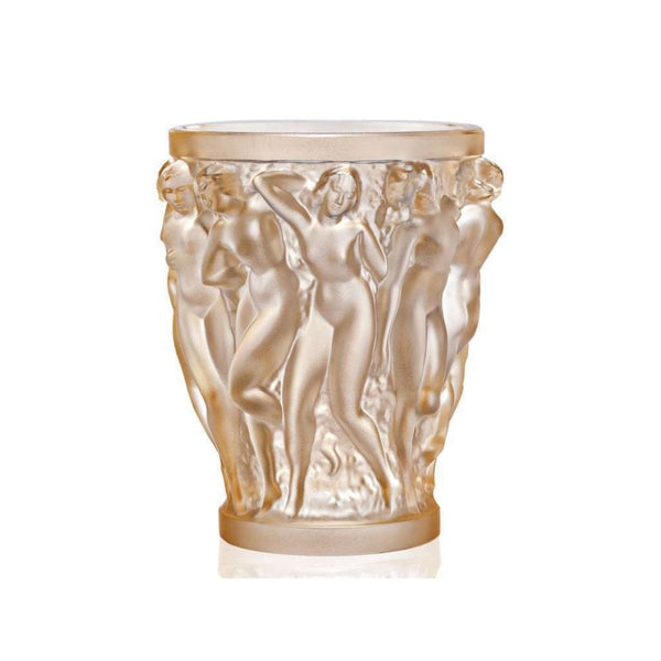 Lalique Lalique Gold Luster Bacchantes Vase